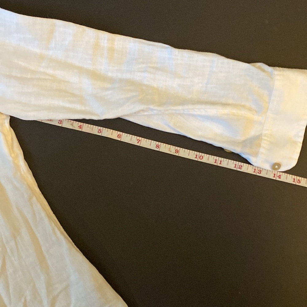 Soft Surroundings 100% Linen Button Down - image 3